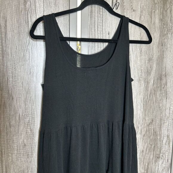 J Crew Tiered Maxi Dress Sleeveless Black Color Size S - Picture 6 of 6